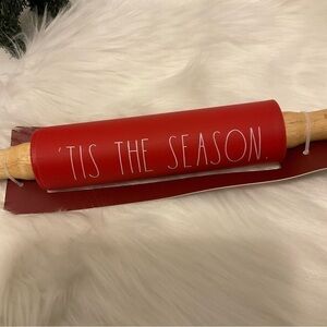 Rae Dunn 'TIS THE SEASON Rolling Pin NWT